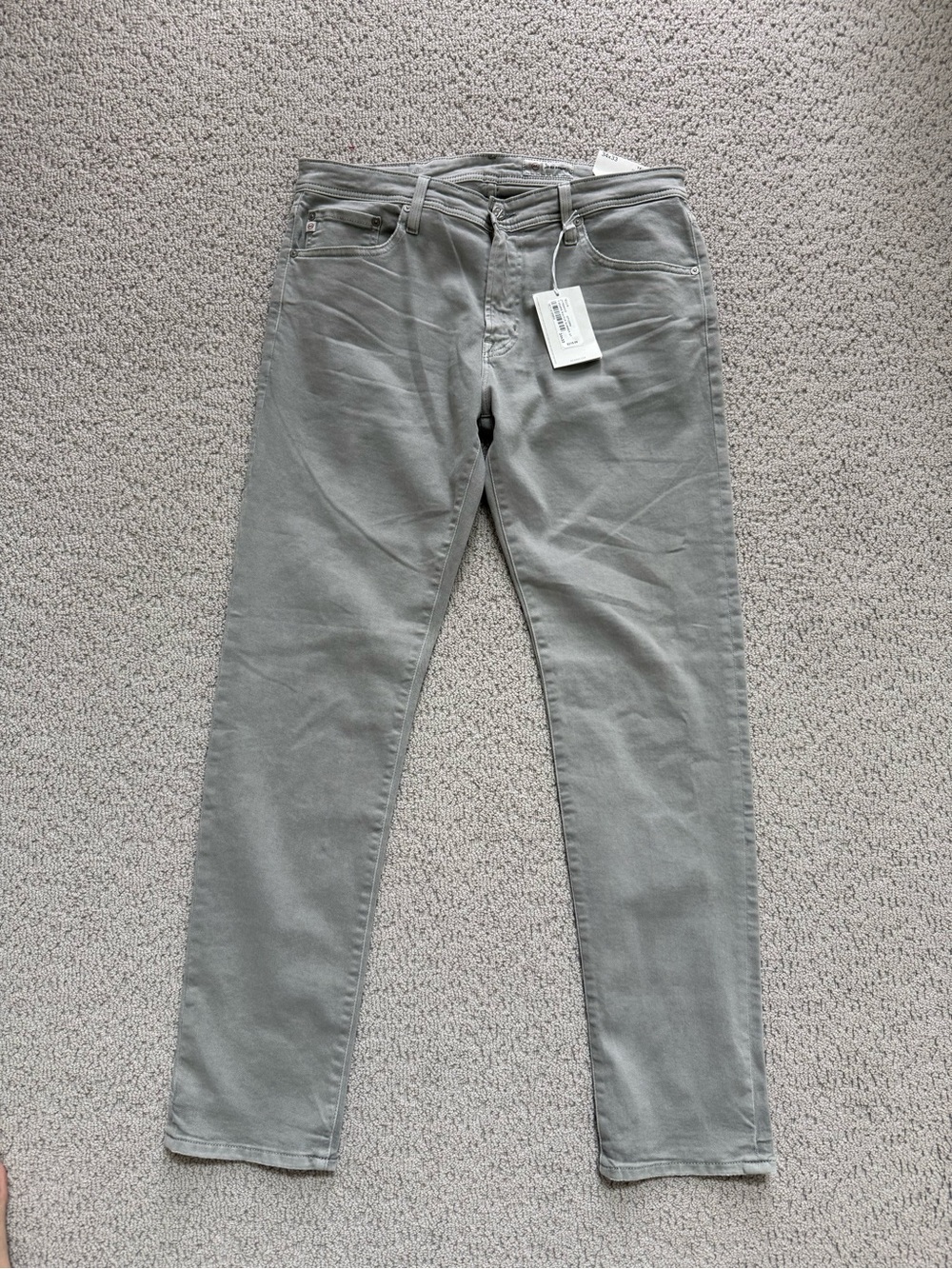 Men’s AG Tellis Modern Slim Grey Jeans - NWT size 34 waist, 33 length